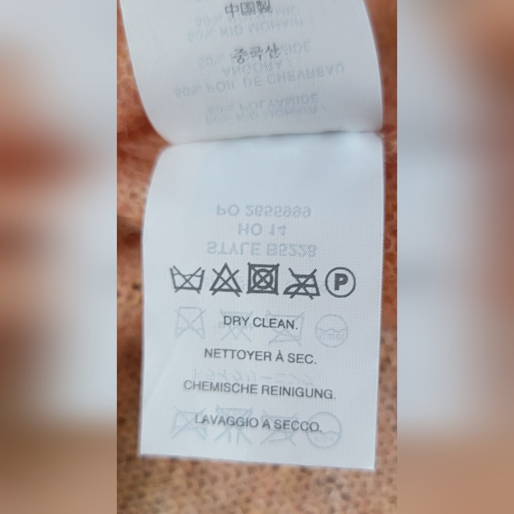 J. Crew Mohair Blend Boyfriend Cardigan Women's S Peach Button Down Long-sleeved - Picture 13 of 13